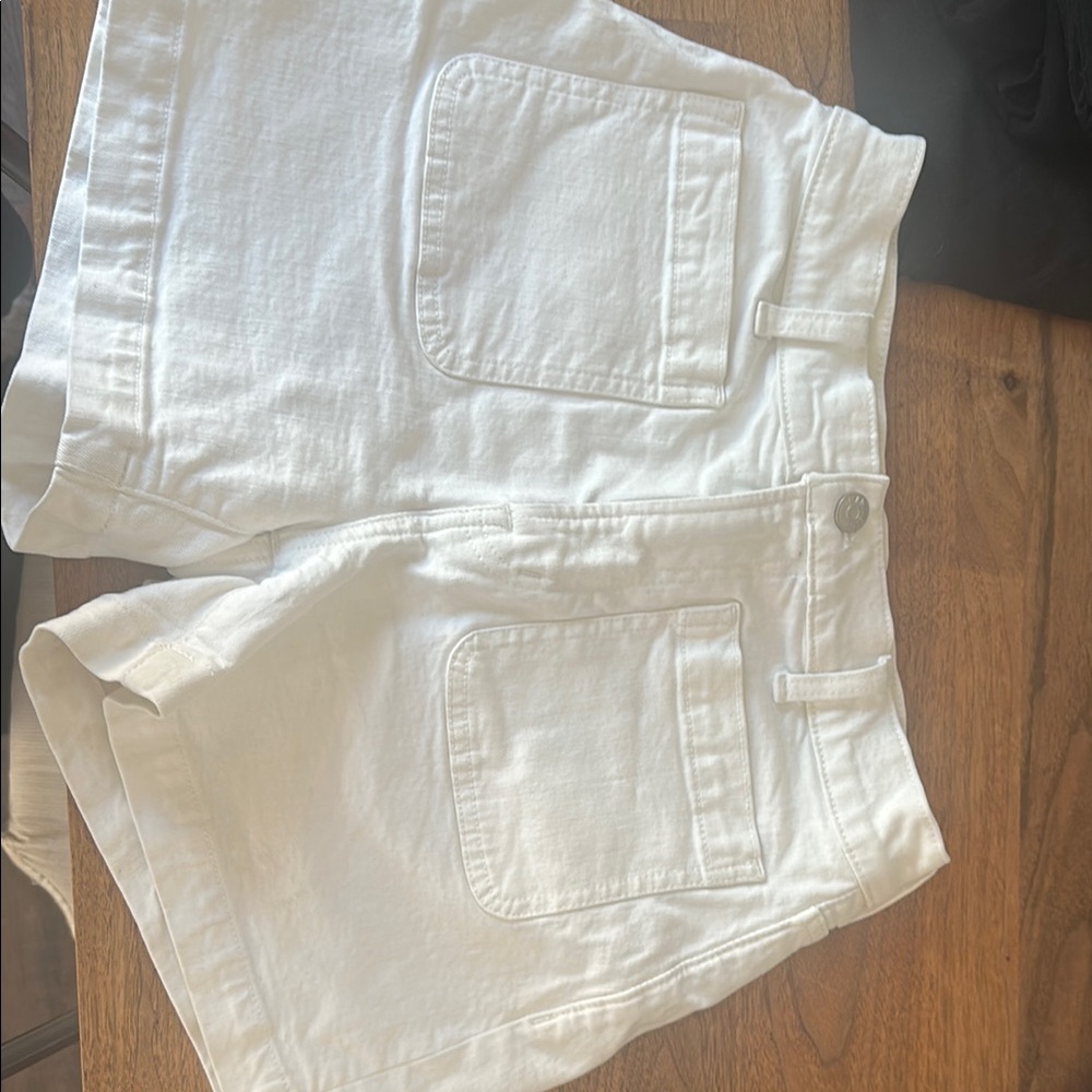 Madewell White Jean Shorts Casual Style